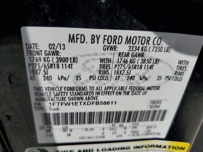 2013 Ford F150 Supercrew