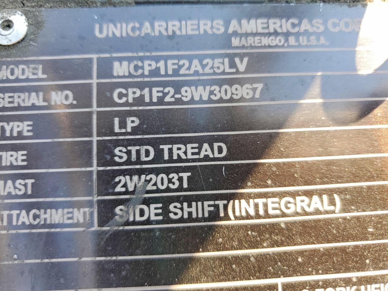 2019 Unicariers 2019 Unicarriers MCP1F2A25LV Forklift