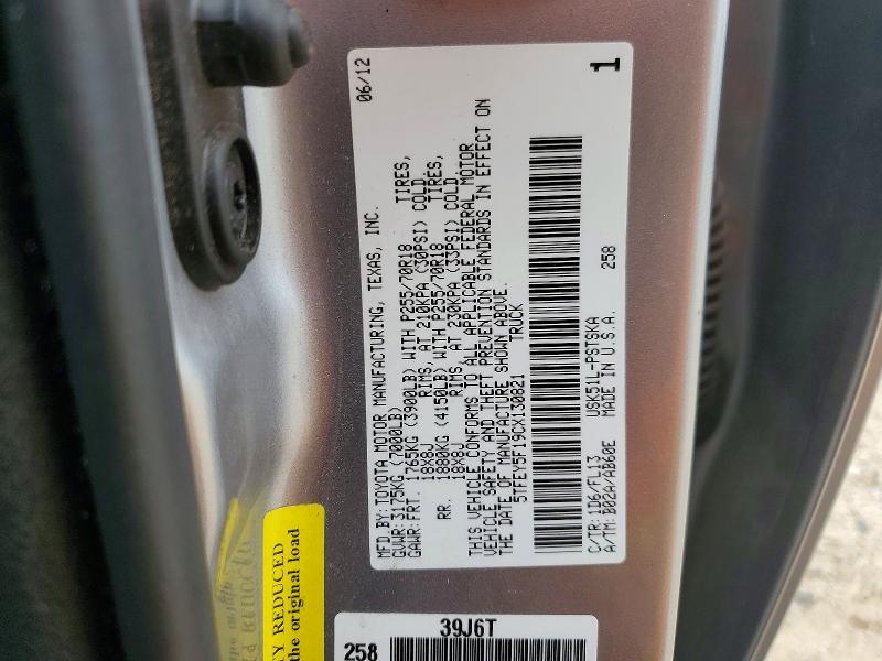 2012 Toyota Tundra Crewmax SR5