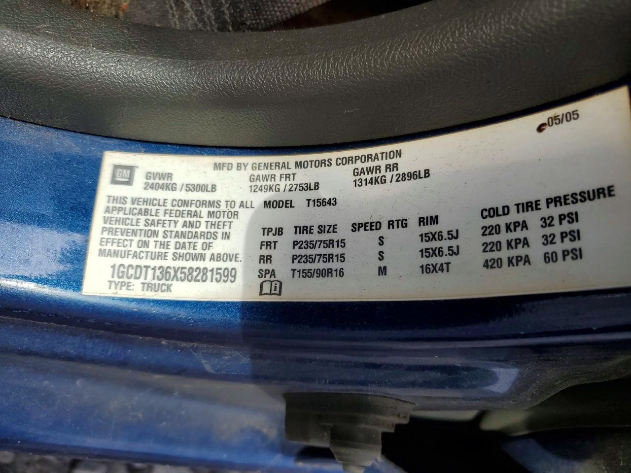2005 Chev Colorado
