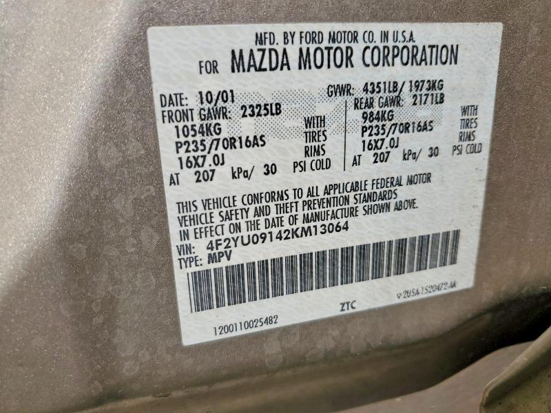 2002 Mazda Tribute lx