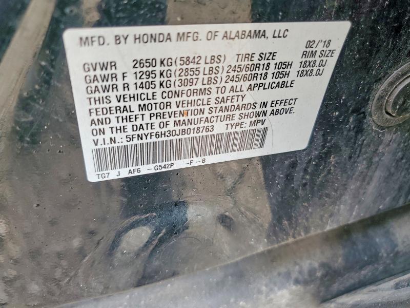 2018 Honda Pilot ex