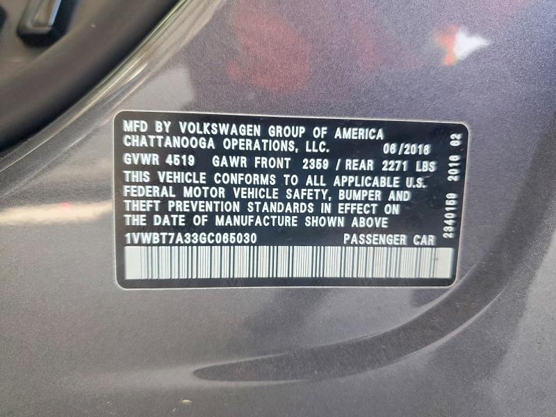 2016 Volkswagen Passat se