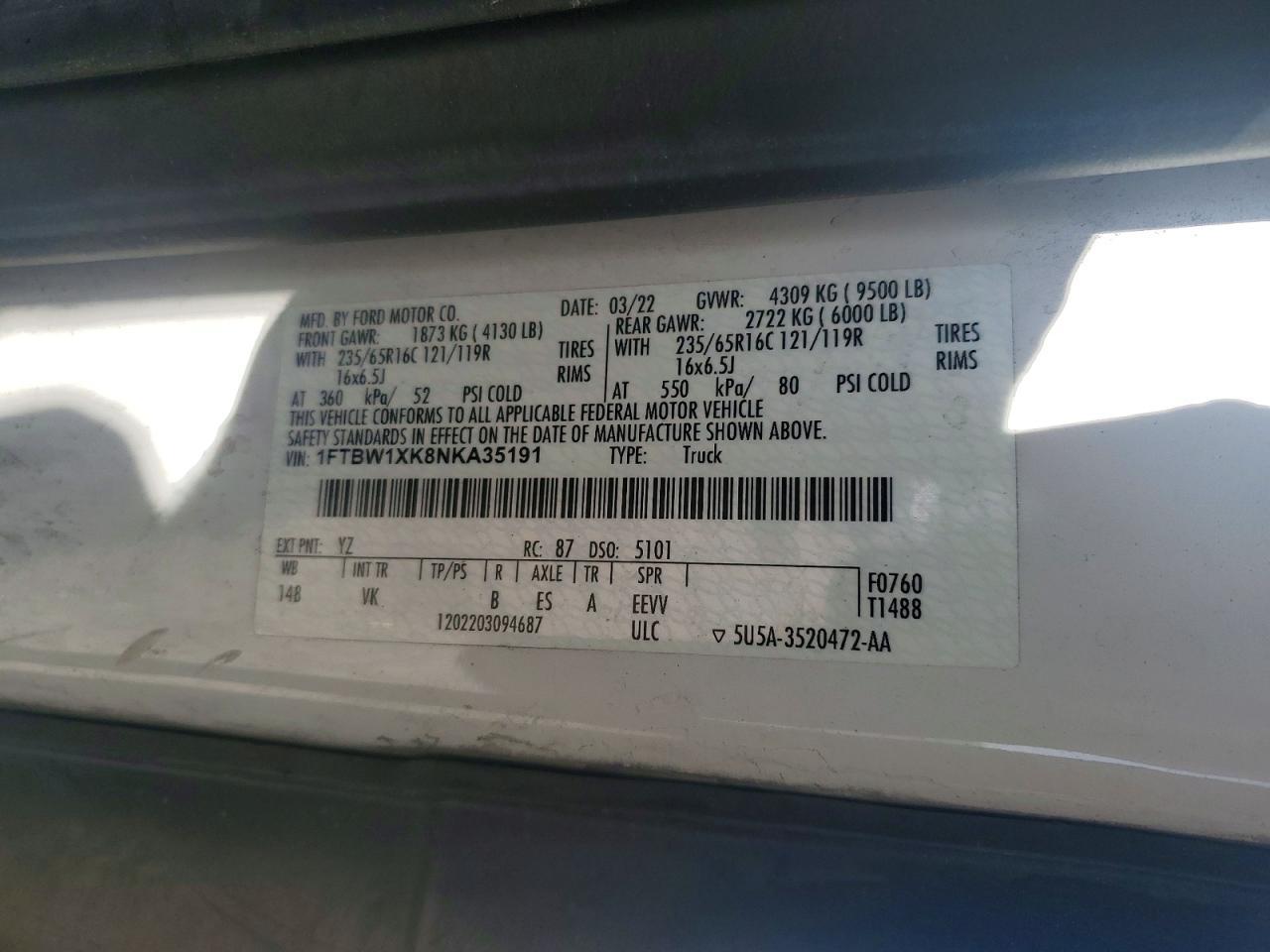 2022 Ford Transit 350 Delivery Van