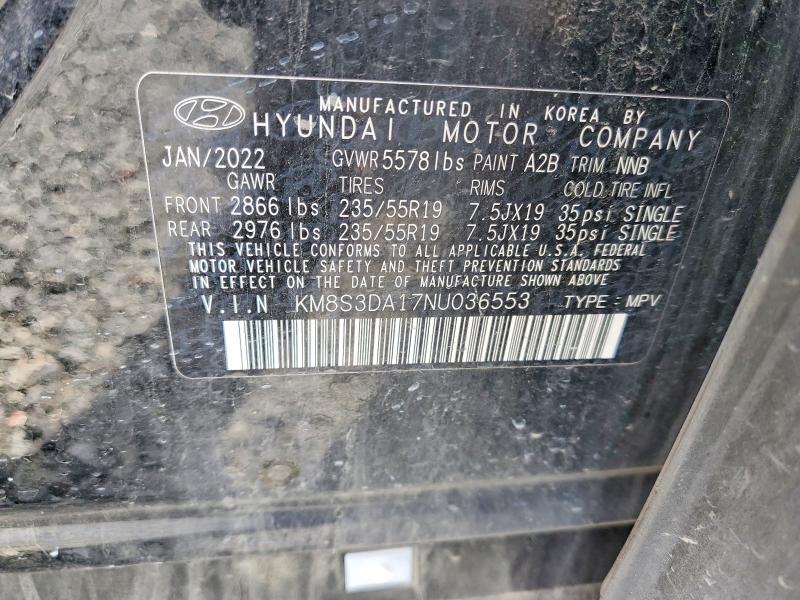 2022 Hyundai Santa fe sel Premium