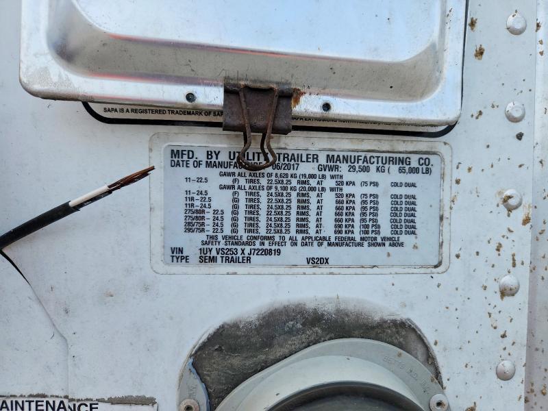 2018 Utility Vs2dx dry van Trailer