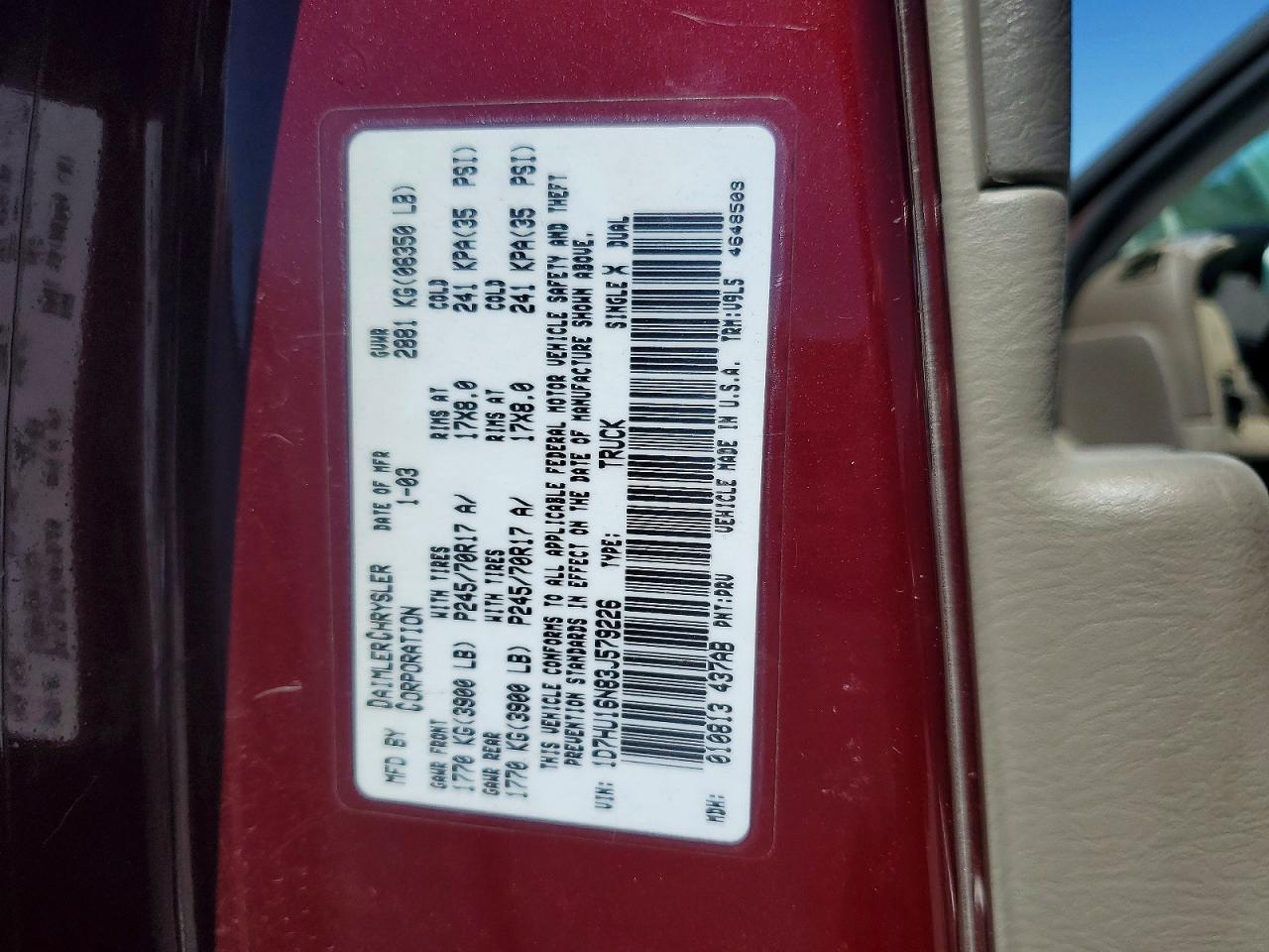 2003 Dodge RAM 1500 ST
