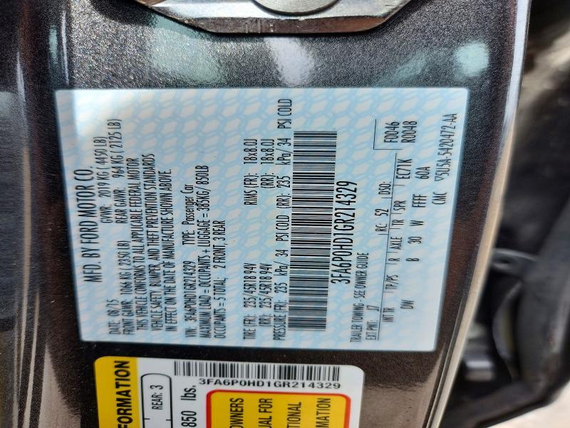 2016 Ford Fusion se