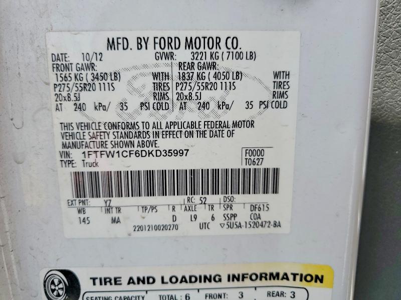 2013 Ford F150 Supercrew