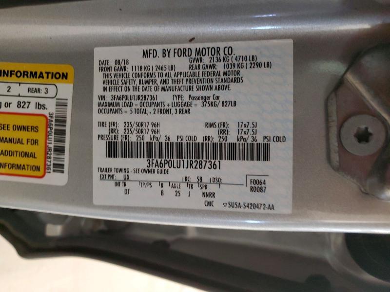 2018 Ford Fusion se Hybrid