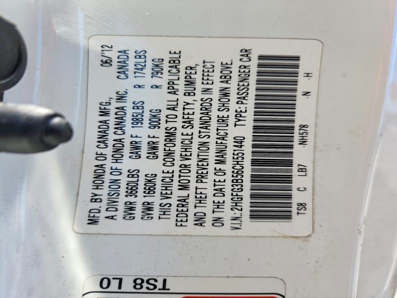 2012 Honda Civic lx
