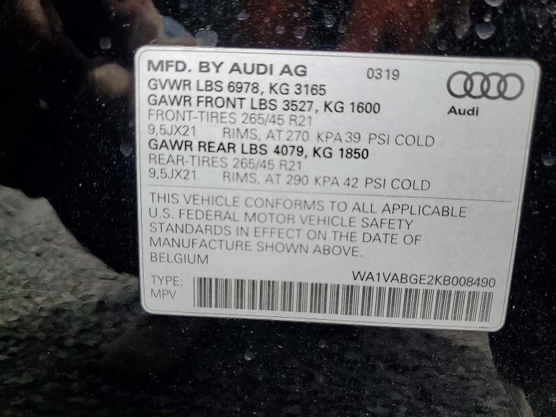 2019 Audi E-tron Prestige
