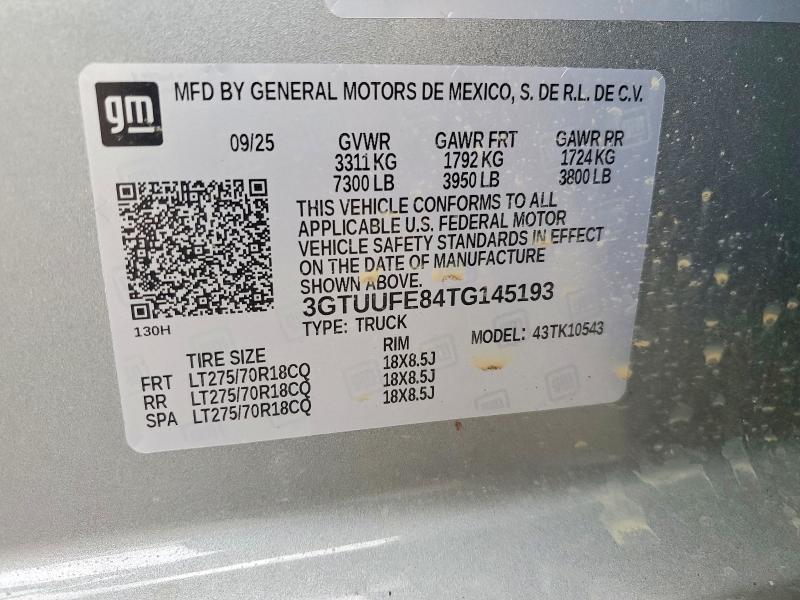 2026 GMC Sierra K1500 AT4X