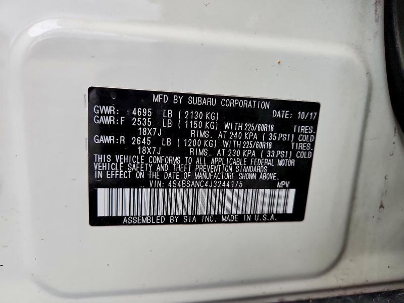 2018 Subaru Outback 2.5i Limited