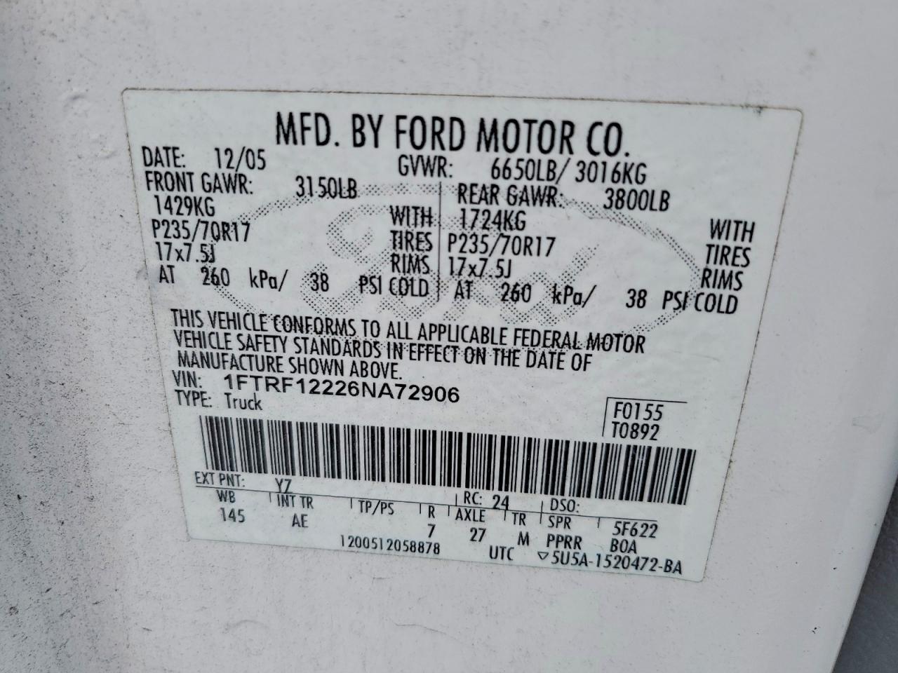 2006 Ford F150
