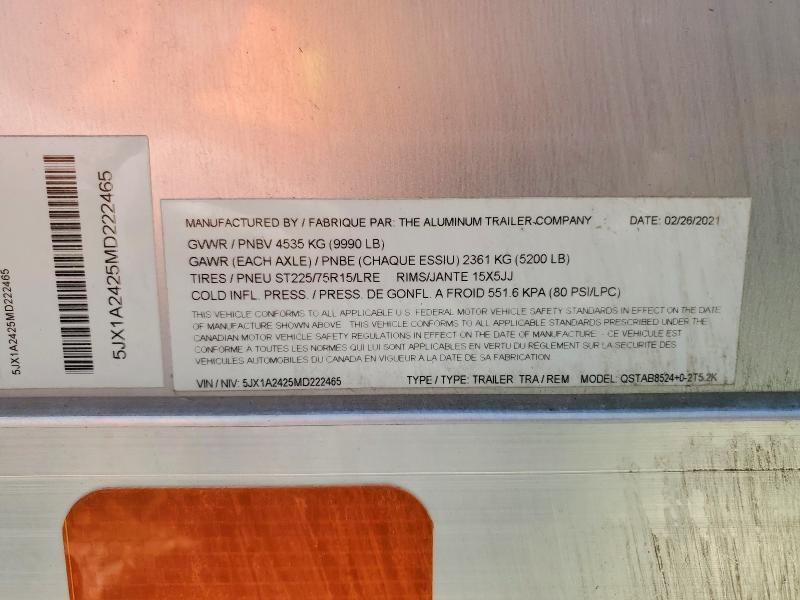 2021 ATC QSTAB8524+0-2T5 Enclosed Cargo Trailer