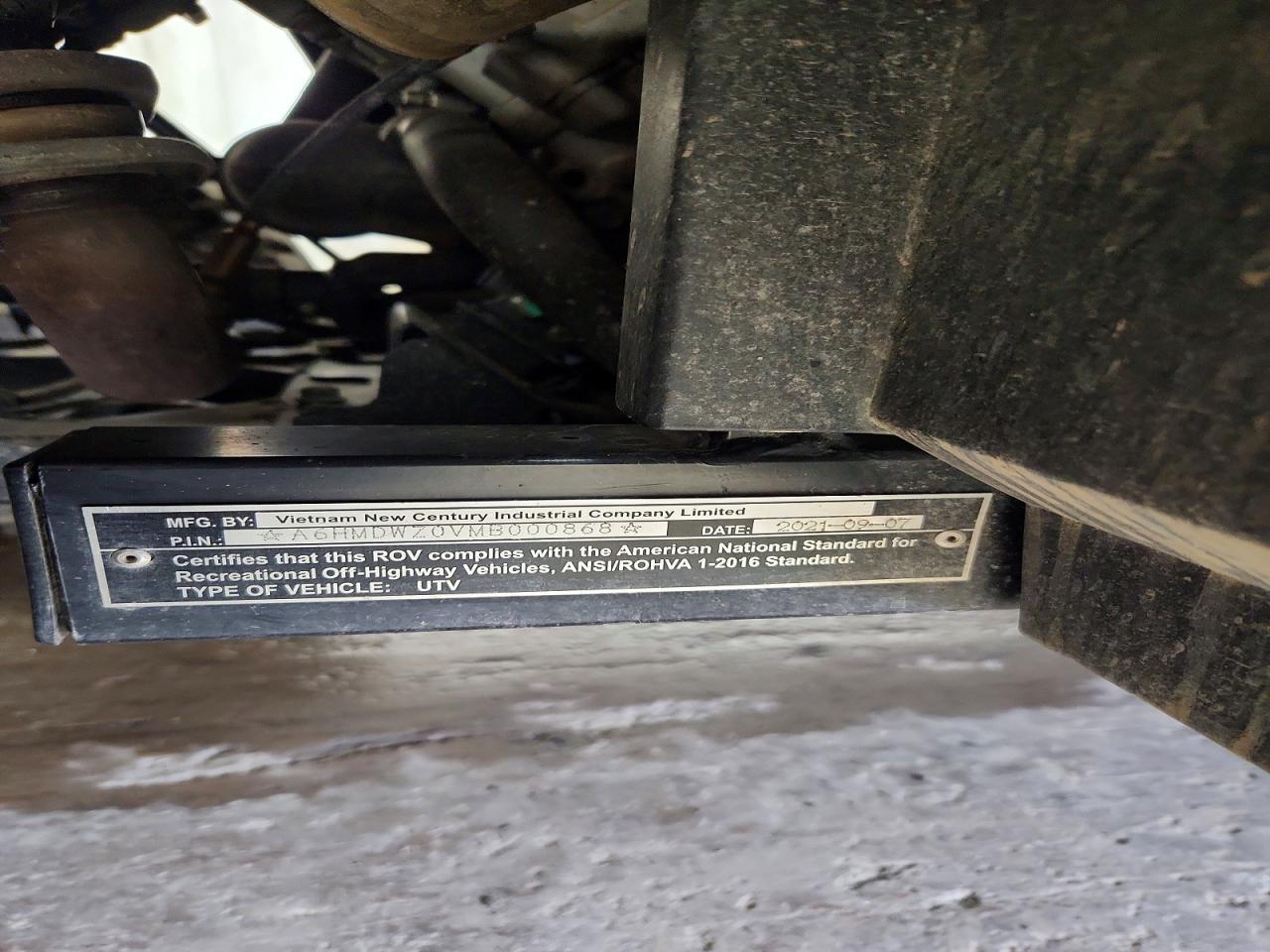 2021 Unknown 2021 Sectir 750SOHC Utility Vehicle