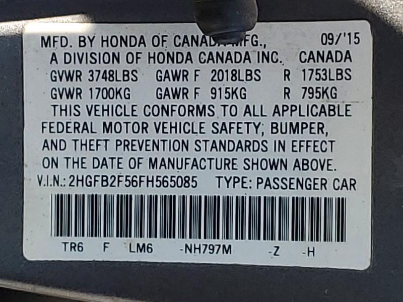 2015 Honda Civic lx