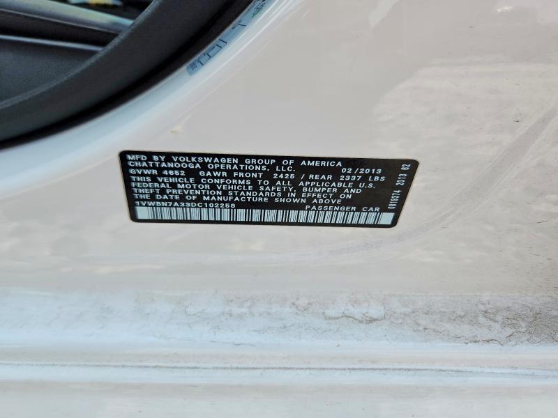 2013 Volkswagen Passat se