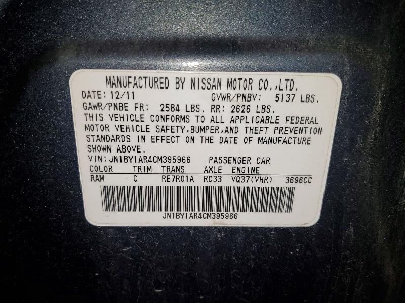 2012 Infiniti M37 x