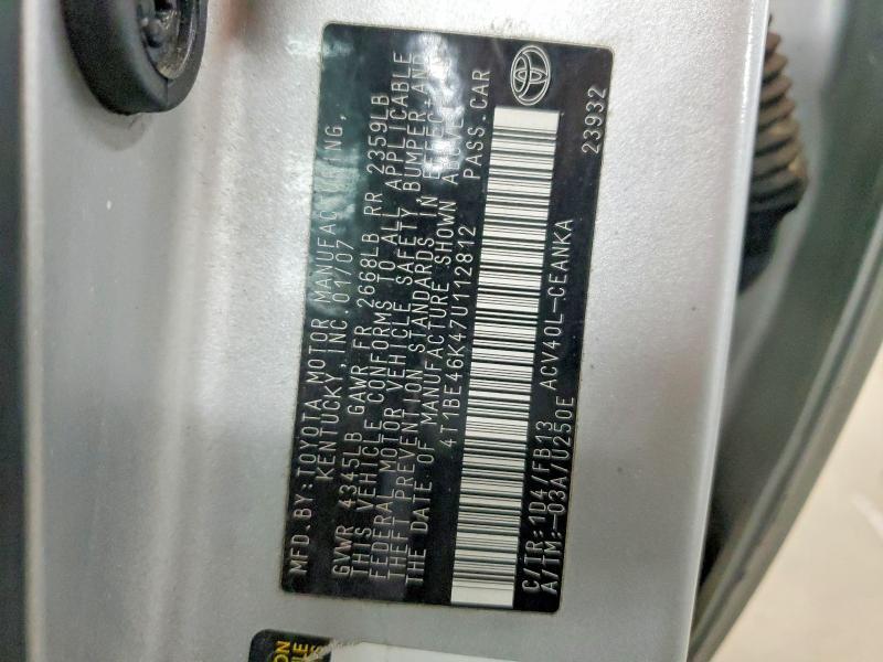 2007 Toyota Camry le