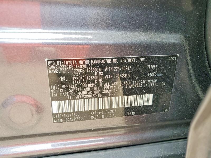 2021 Toyota Rav4 xle