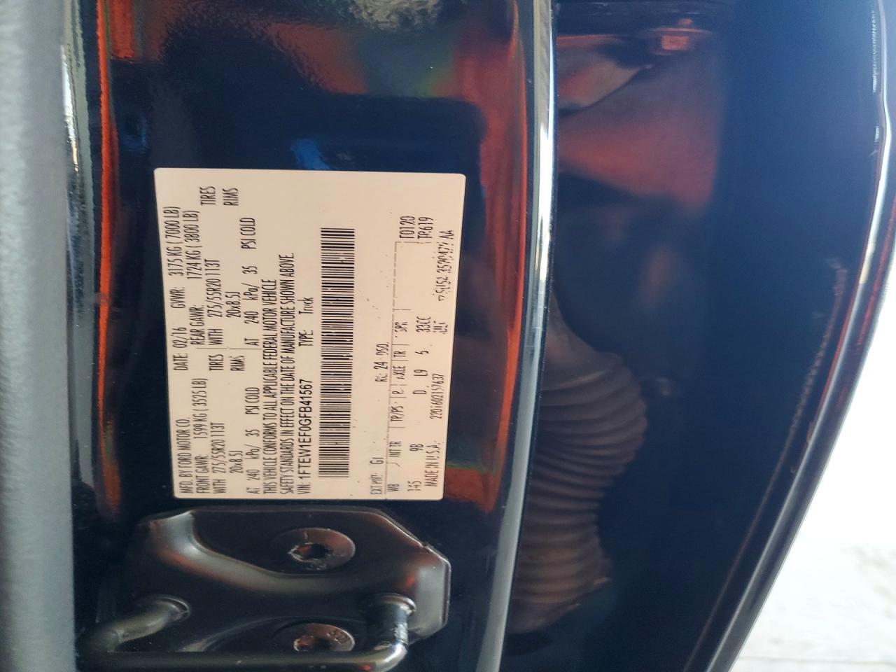 2016 Ford F150 Supercrew