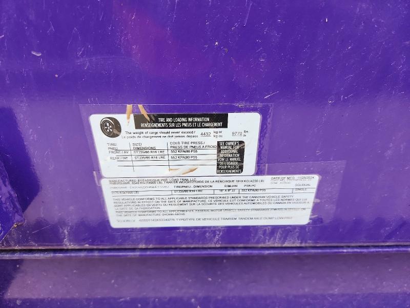 2025 Load Trail Dump Trailer