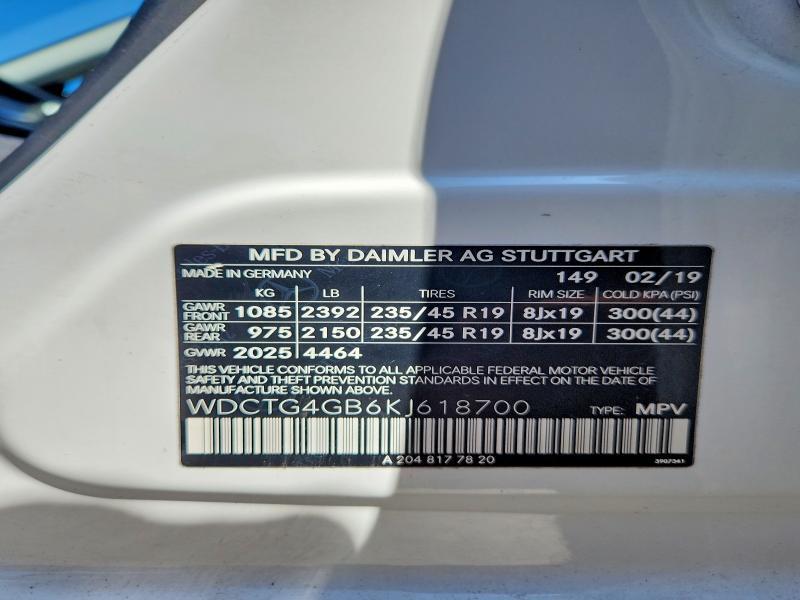 2019 Mercedes-Benz Gla 250 4matic