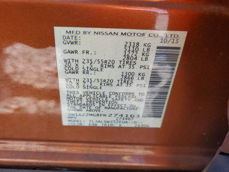 2015 Nissan Murano Platinum