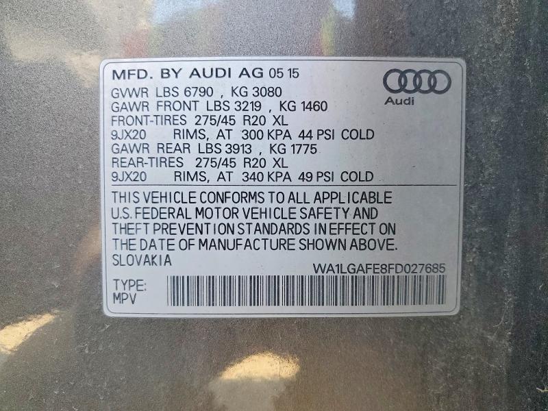 2015 Audi Q7 Premium Plus