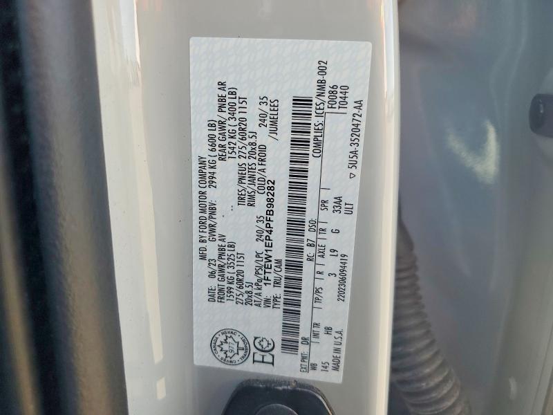 2023 Ford F150 Supercrew