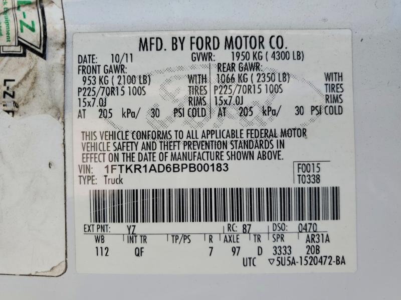 2011 Ford Ranger