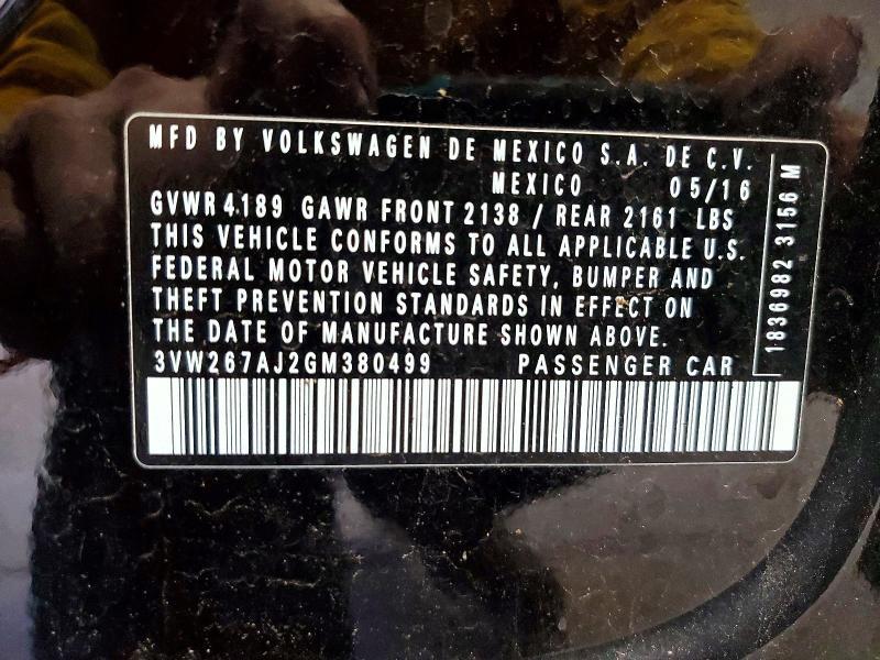 2016 Volkswagen Jetta s