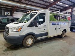Salvage trucks for sale at East Granby, CT auction: 2015 Ford Transit T-350 HD