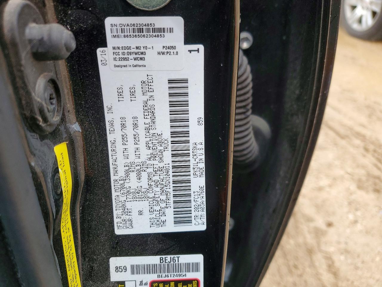 2016 Toyota Tundra SR5