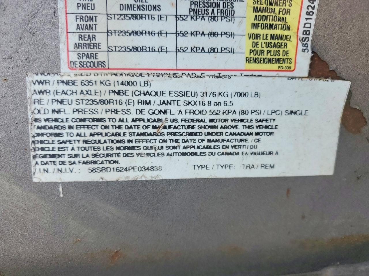 2023 East Texas Dump Trailer