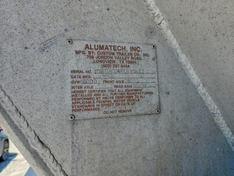 1994 Alumatech 1993 Alumatech END Dump Trailer