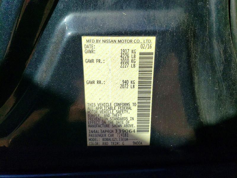 2016 Nissan Altima 2.5 s