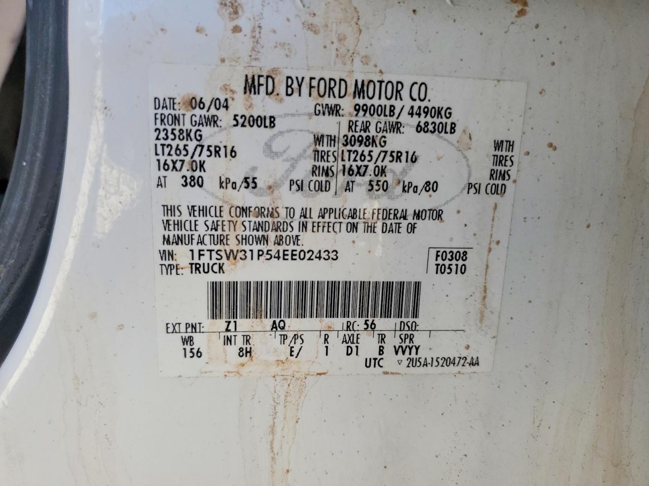 2004 Ford F350 SRW Super Duty
