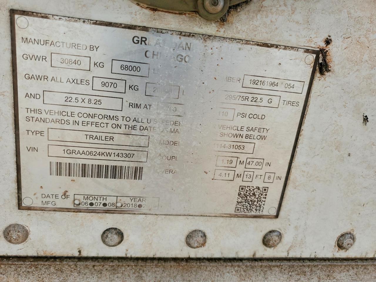 2019 Great Dane 2019 Great Dane Refrigerated Van Trailer