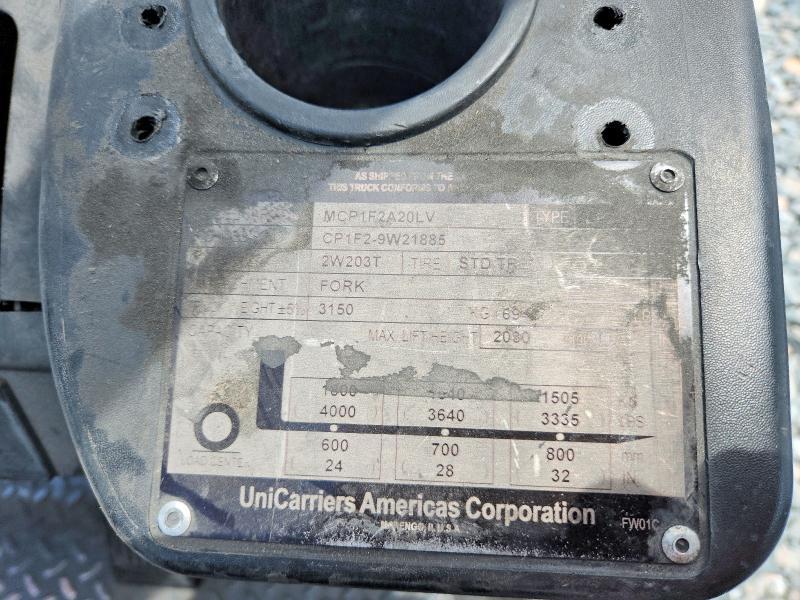 2016 Unicariers 2016 Unicarriers MCP1F2A20LV Forklift