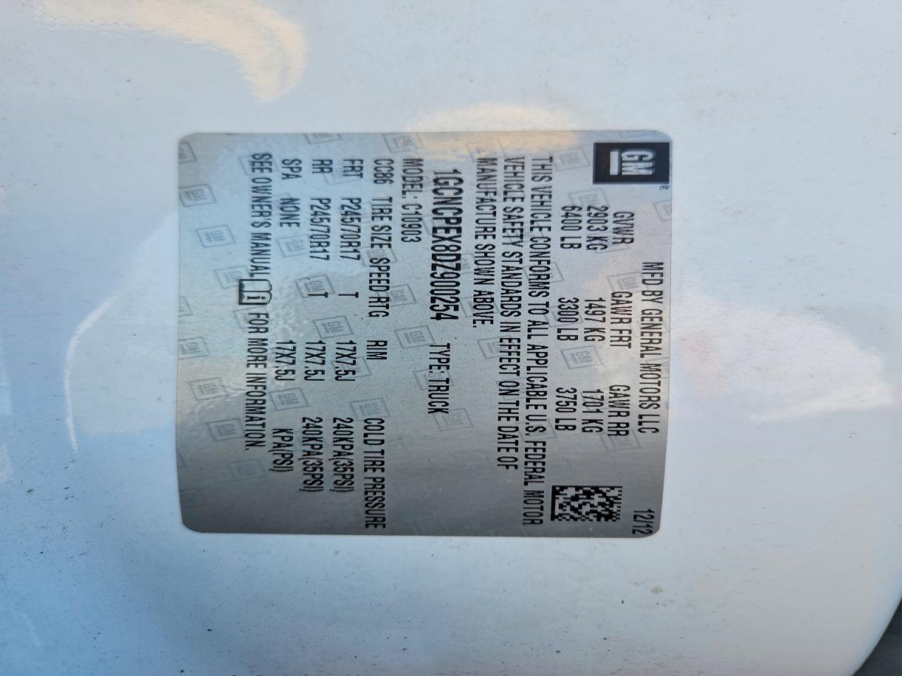 2013 Chevrolet Silverado C1500
