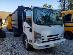 Salvage trucks for sale at West Warren, MA auction: 2017 Isuzu NPR HD Dump Truck