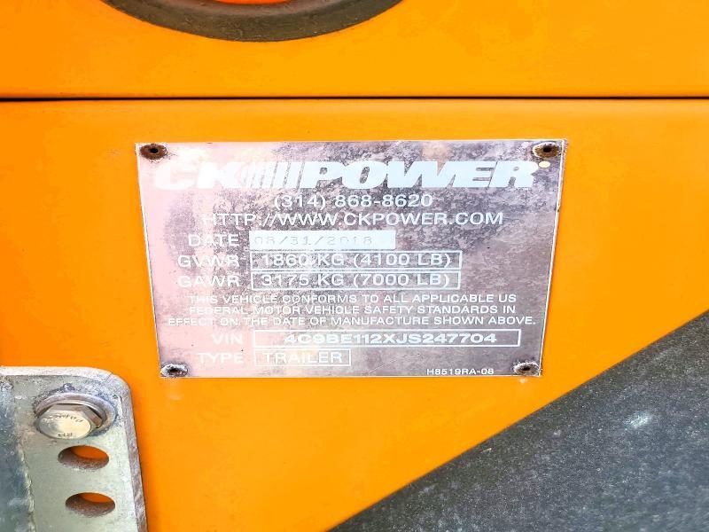 2018 Ck Power Generator