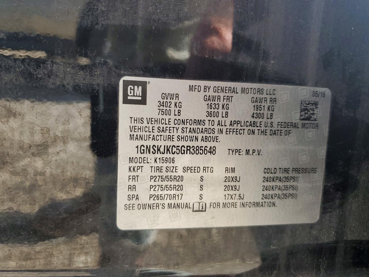 2016 Chevrolet Suburban K1500 ltz