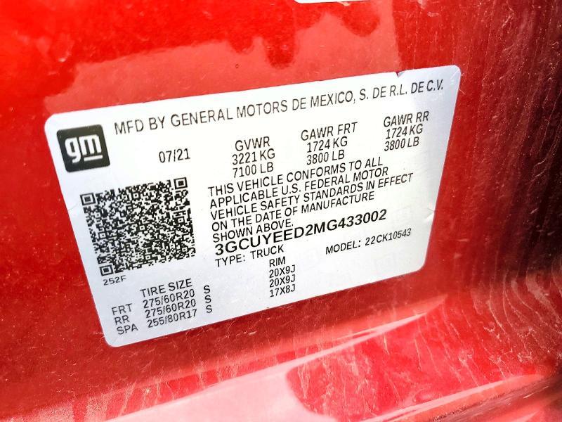 2021 Chevrolet Silverado K1500 rst