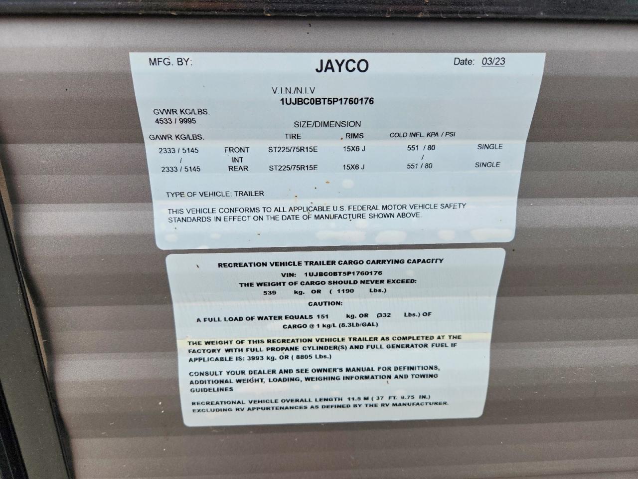 2023 Jaycee 2023 Jayco JAY Flight Camper