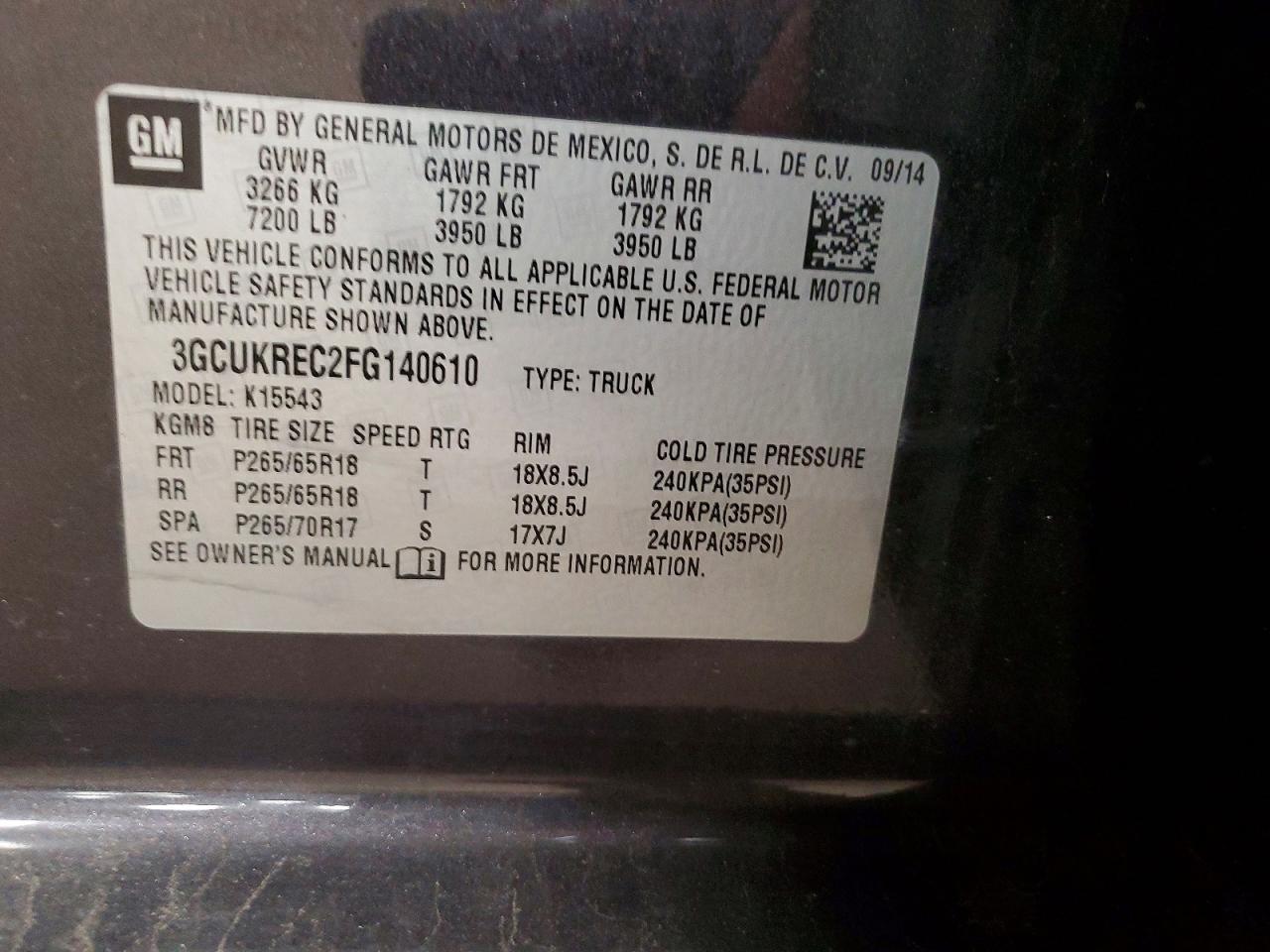2015 Chevrolet Silverado K1500 LT