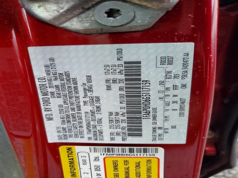 2016 Ford Fusion se